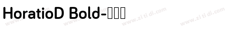 HoratioD Bold字体转换